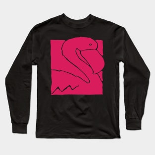 Pink Flamingo Long Sleeve T-Shirt